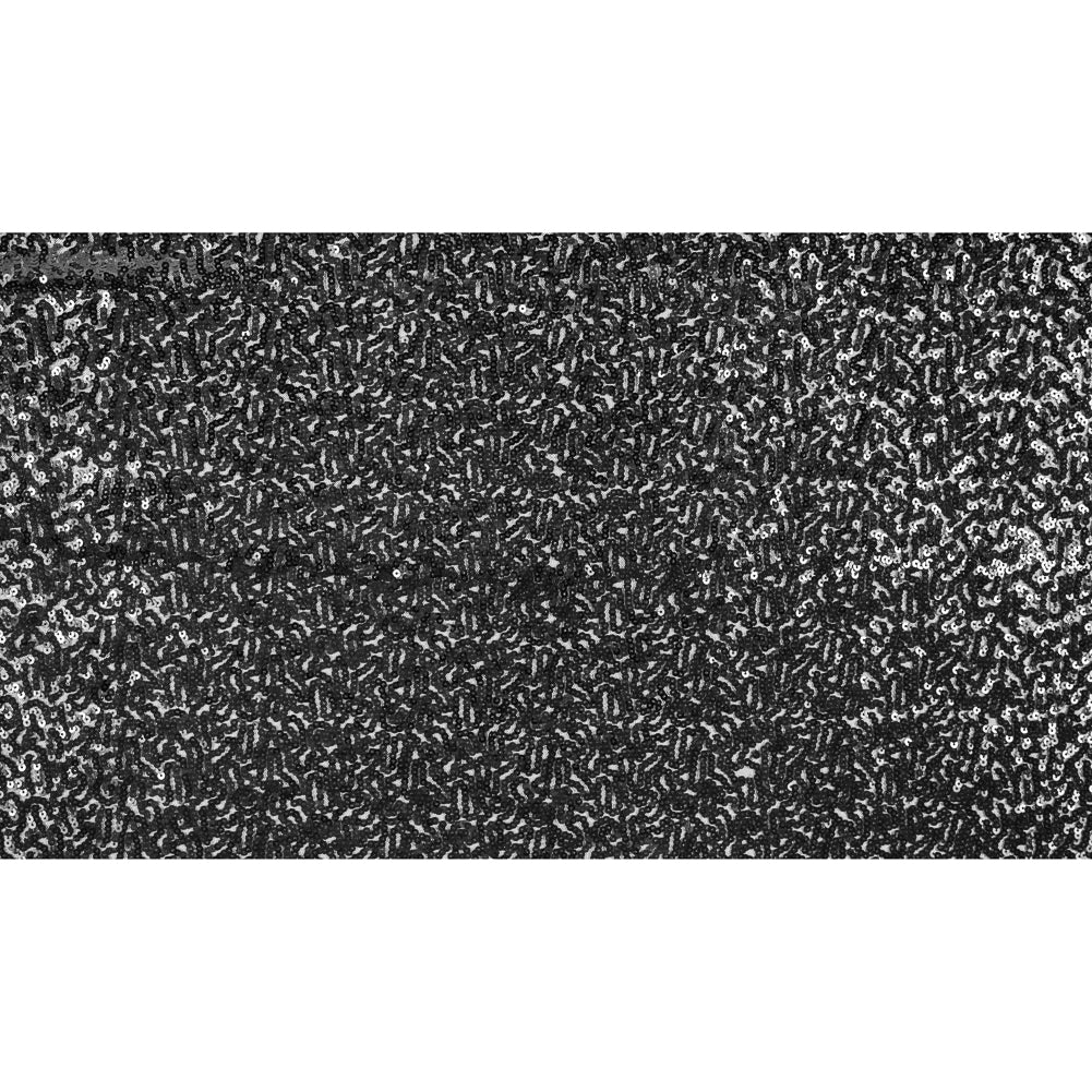 Phillip Lim Black All Over Sequins on a Stretch Netting Full