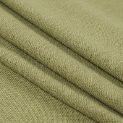 Spinach Green Stretch Polyester Jersey Folded