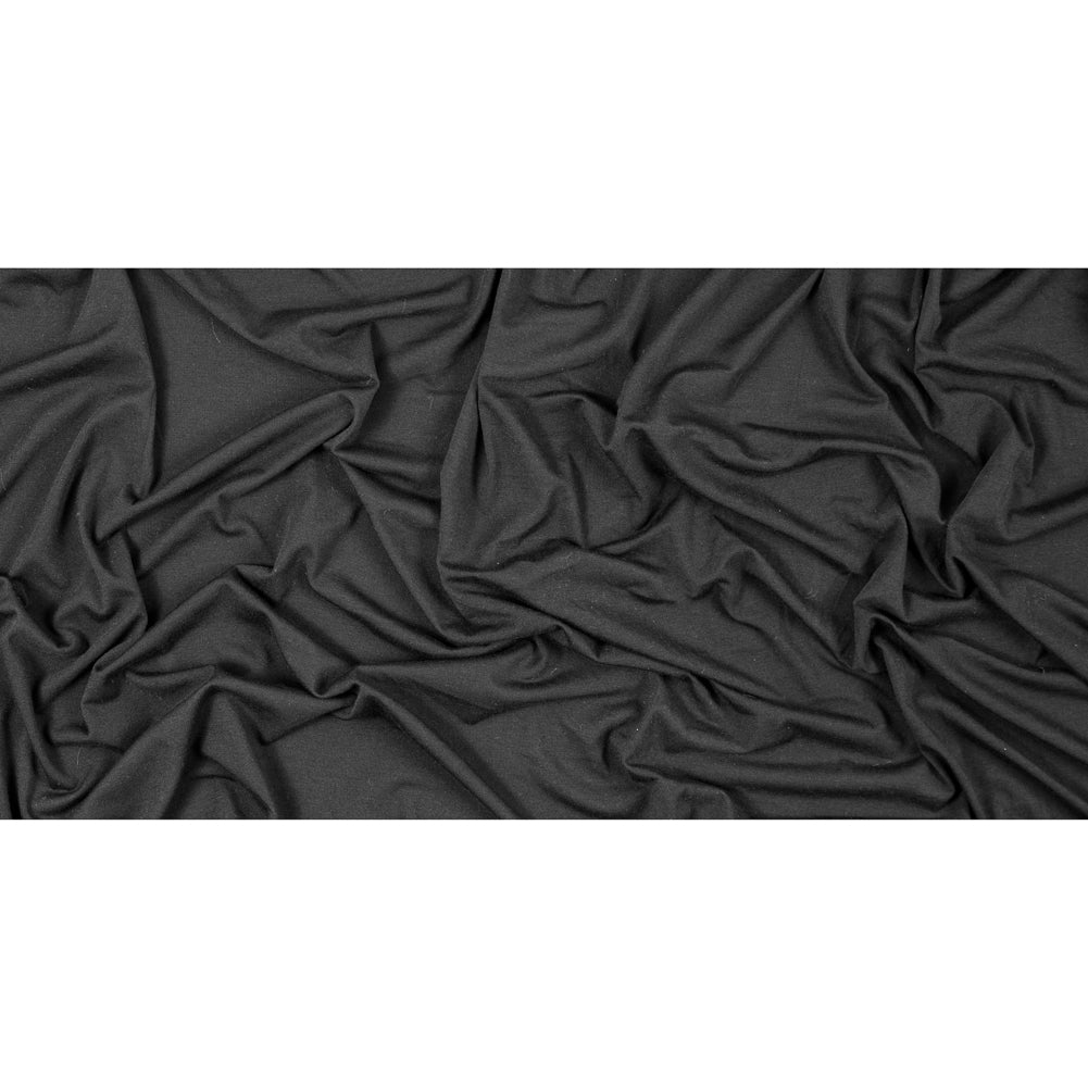 Black Stretch Polyester Jersey - Full