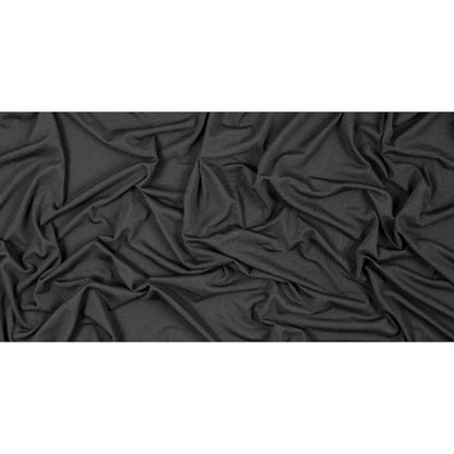 Black Stretch Polyester Jersey - Full