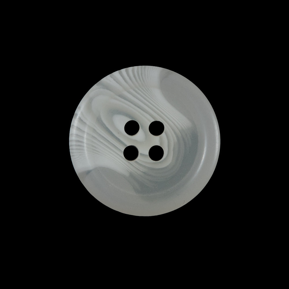 Off-White Translucent Four-Hole Button - 36L/23mm