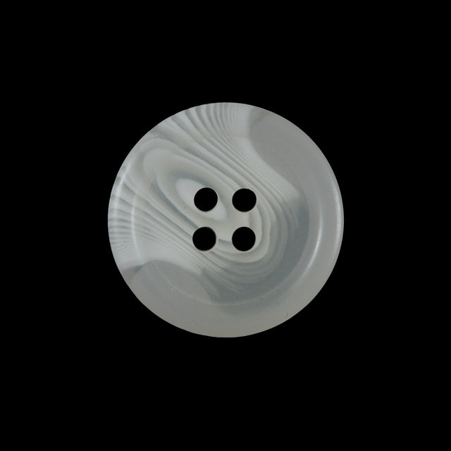 Off-White Translucent Four-Hole Button - 36L/23mm