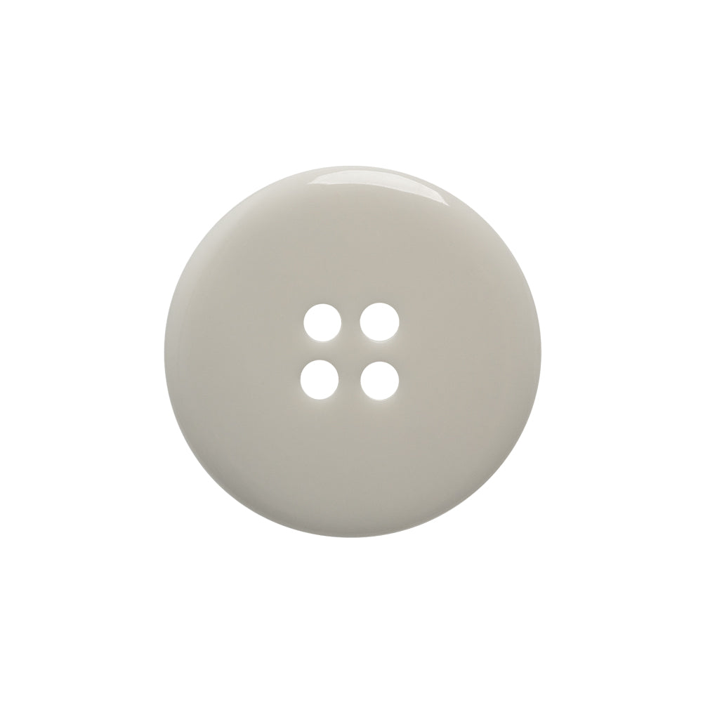 White Marbleized Plastic Button - 36L/23mm - Detail