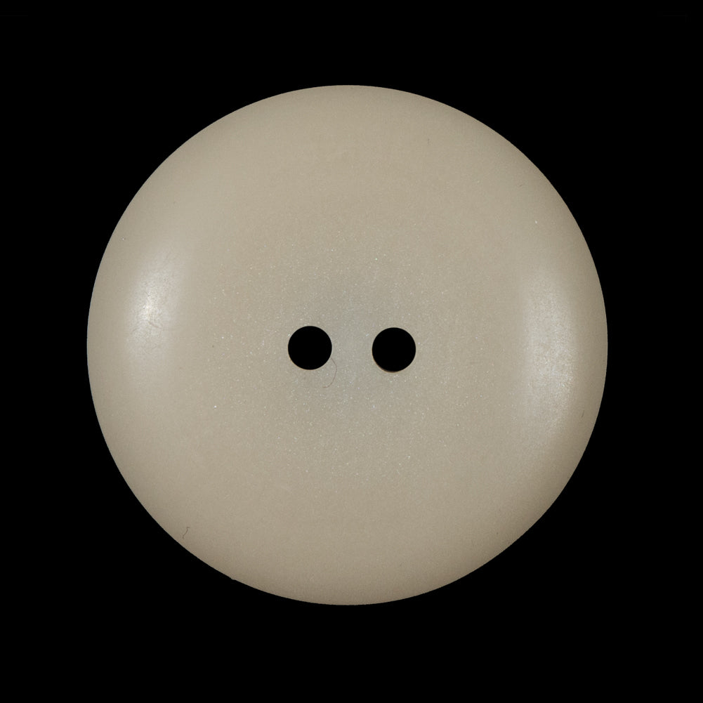 Beige Plastic 2-Hole Button - 48L/30.5mm Detail