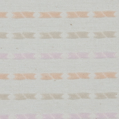 Embroidered Stripes on an Ivory Cotton Woven - Detail