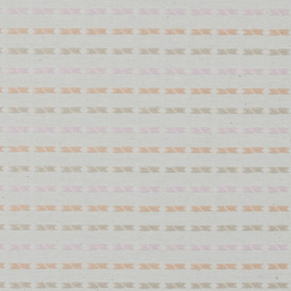 Embroidered Stripes on an Ivory Cotton Woven