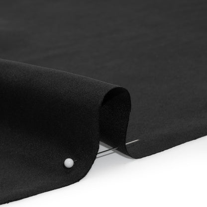 Washed Silk Twill 18mm - Black Folded