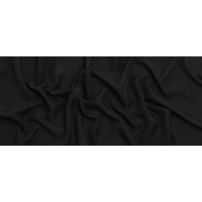 Washed Silk Twill 18mm - Black Drape