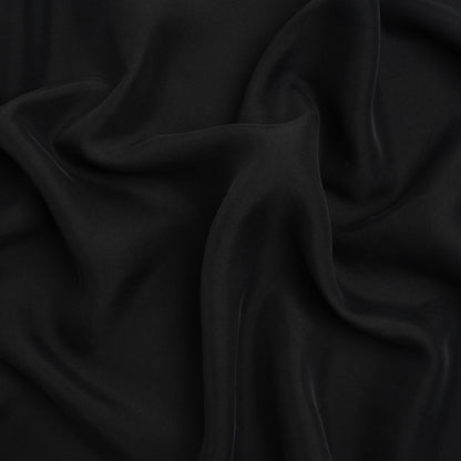 Washed Silk Twill 18mm - Black