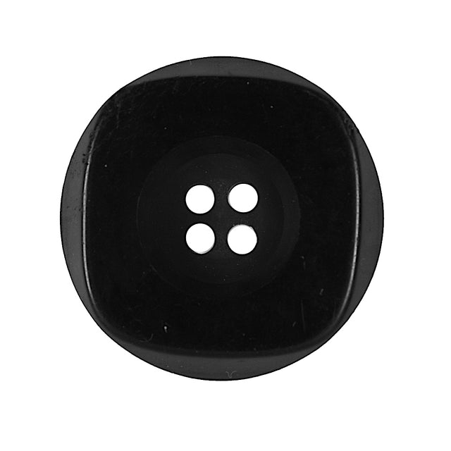 Black 4-Hole Plastic Button - 44L/28mm
