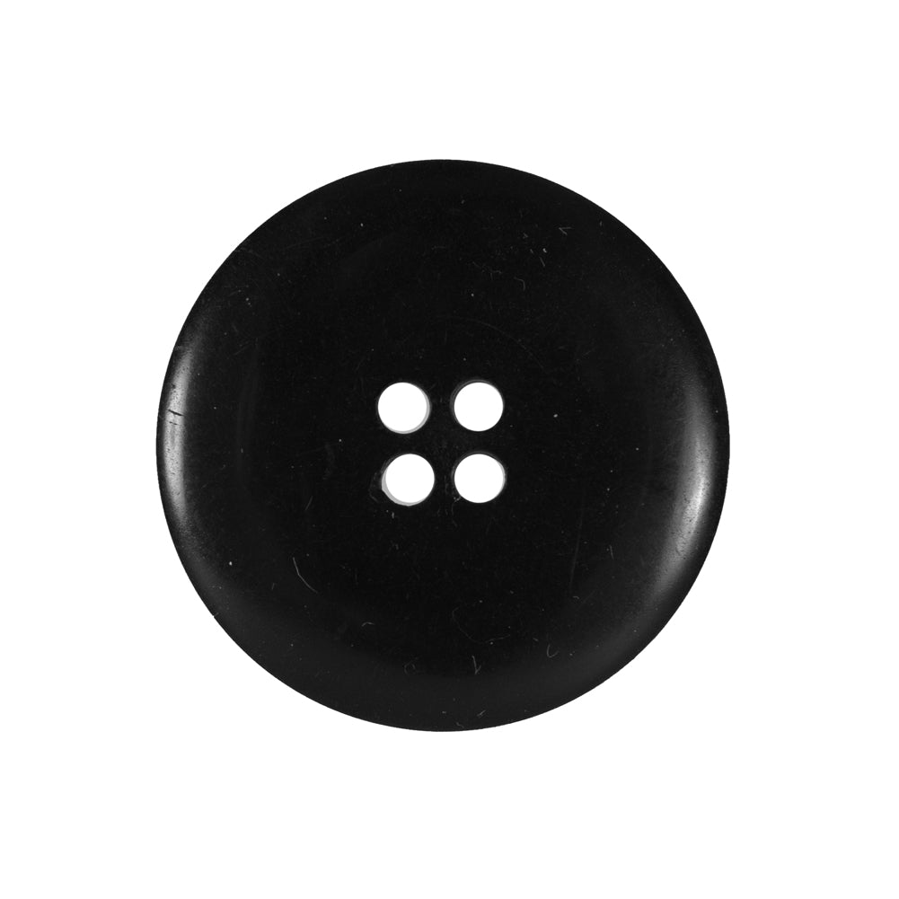 Black 4-Hole Plastic Button - 40L/25.5mm Detail