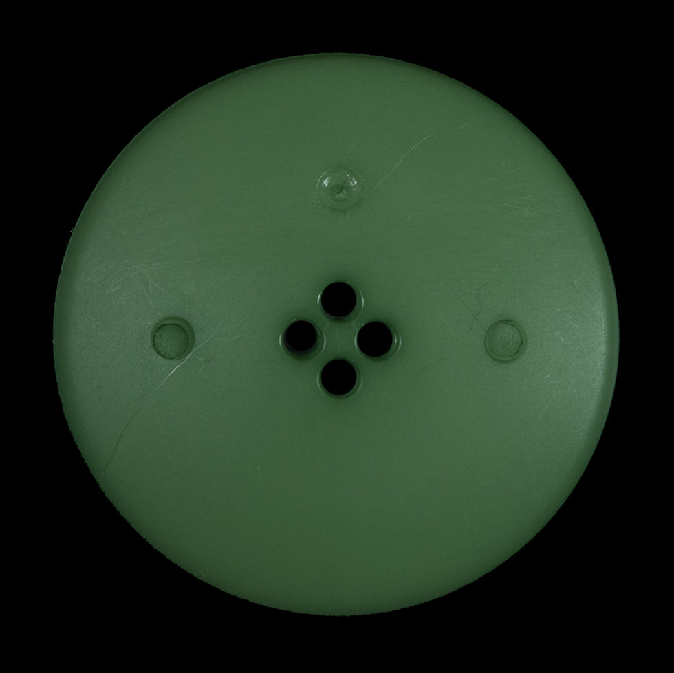 Shamrock Green Textured 4-Hole Button - 54L/34mm Detail
