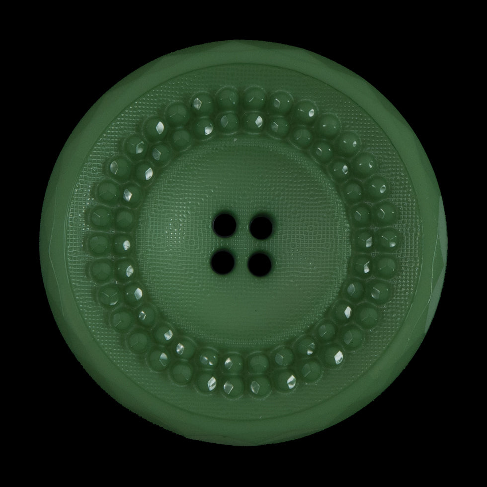 Shamrock Green Textured 4-Hole Button - 54L/34mm