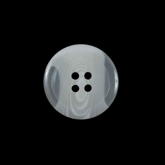 Off-White Translucent Four-Hole Button - 36L/23mm