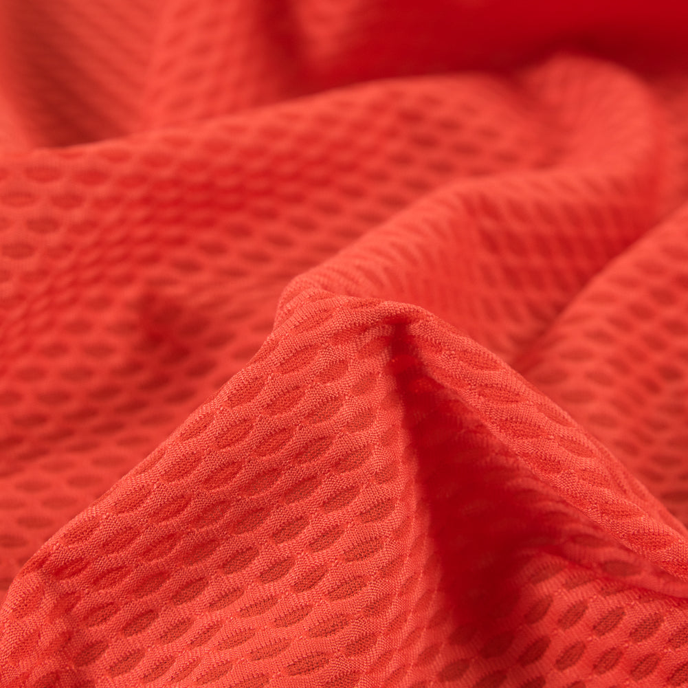 Clippers Red Stretch Mesh with Wicking Capabilities - Detail