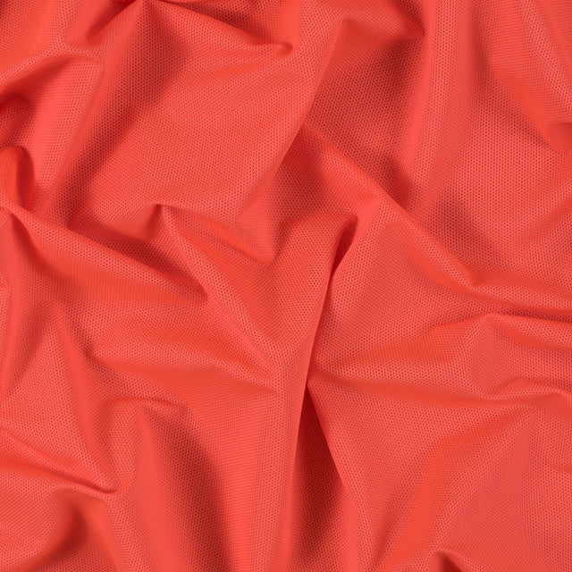 Neon Orange Stretch Mesh with Wicking Capabilities