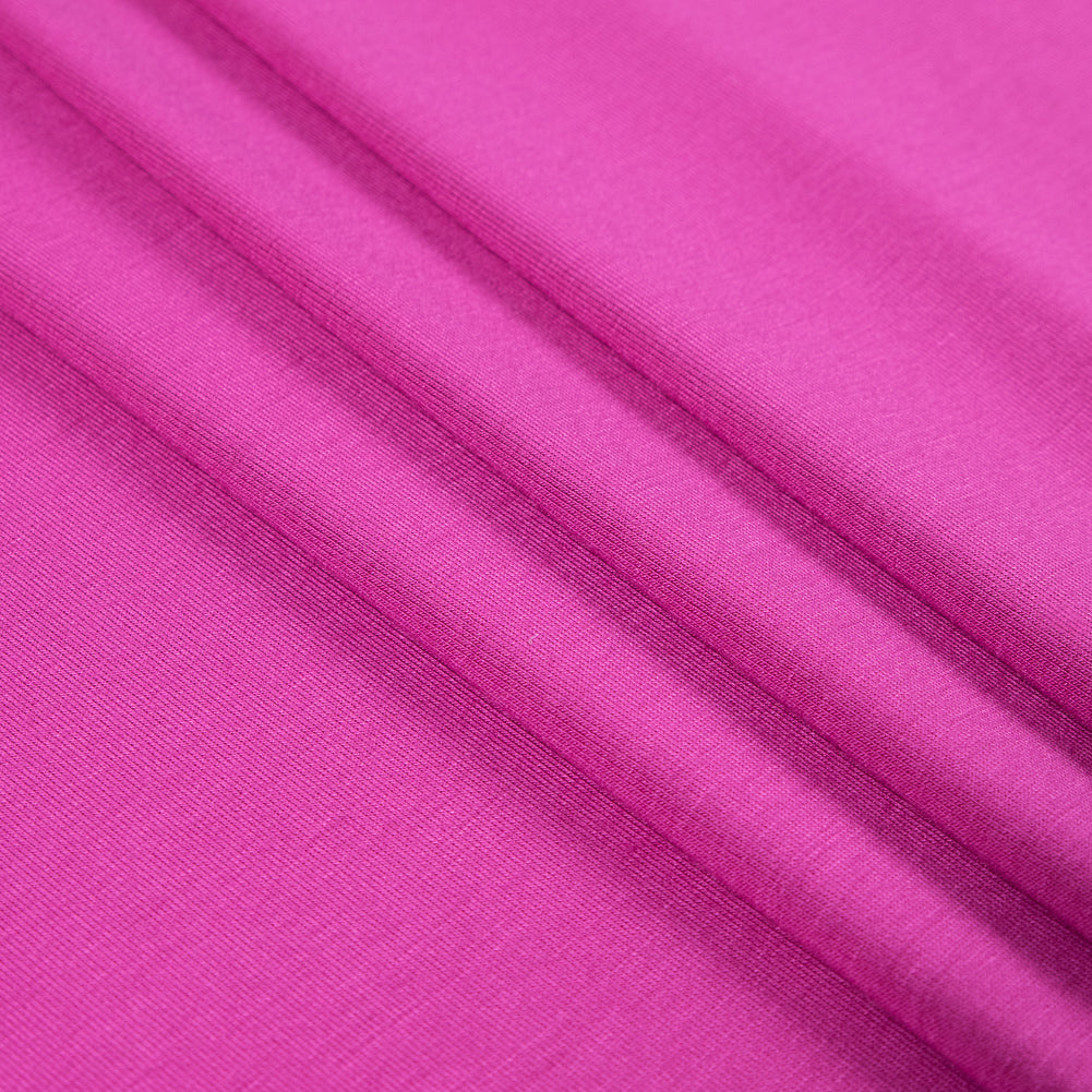 Pink Stretch Rayon Jersey Folded