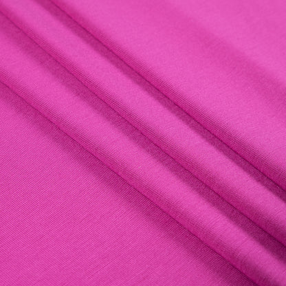 Pink Stretch Rayon Jersey Folded