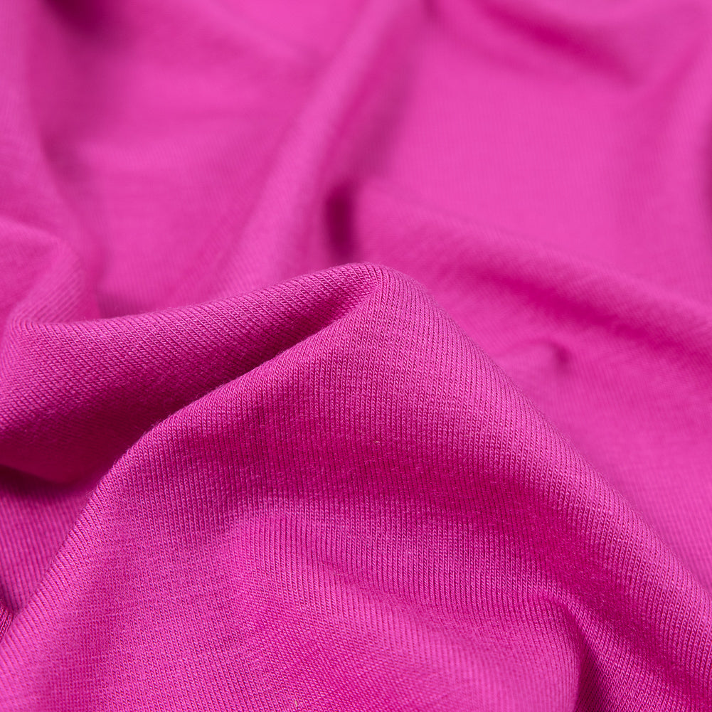 Pink Stretch Rayon Jersey Detail
