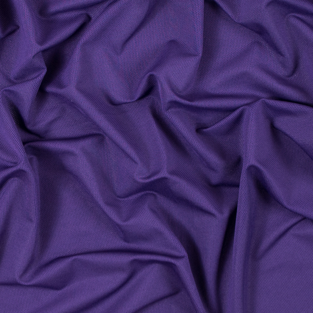 Black Purple Stretch Mesh with Wicking Capabilities