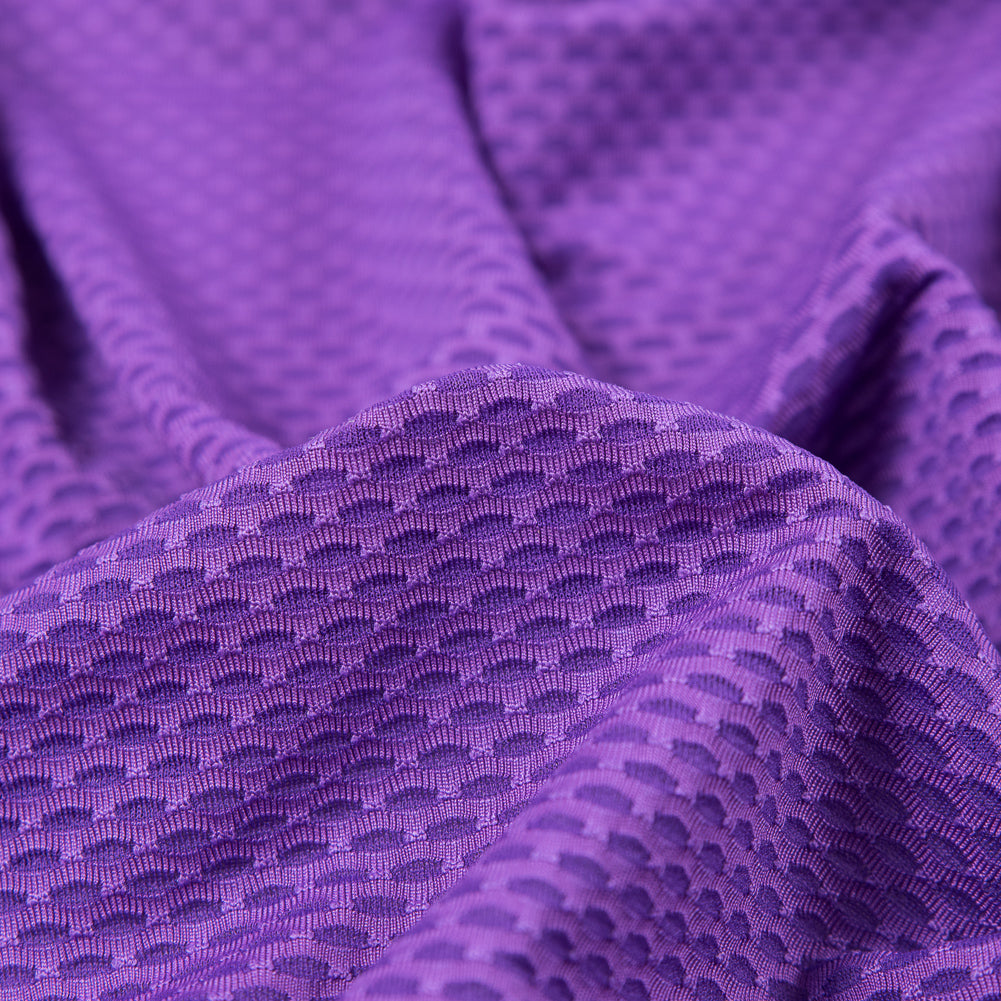 Lakers Purple Stretch Mesh with Wicking Capabilities Detail