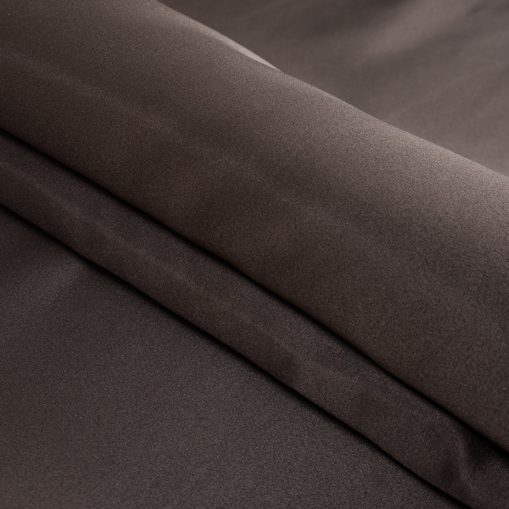 Brown and Navy Two-Tone Double Duchesse Satin Folded