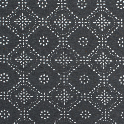 Italian Dark Gray Laser-Cut Jersey