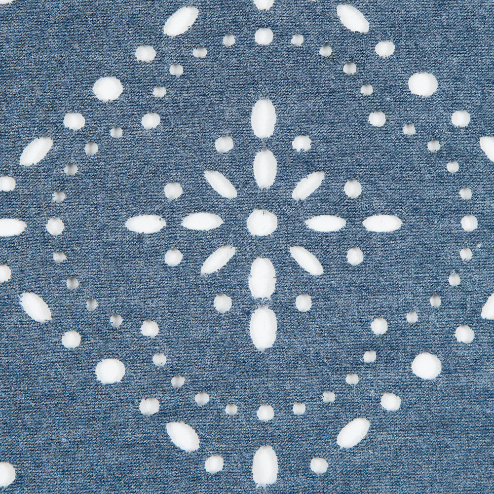 Italian Aviaition Blue Laser-Cut Jersey - Detail