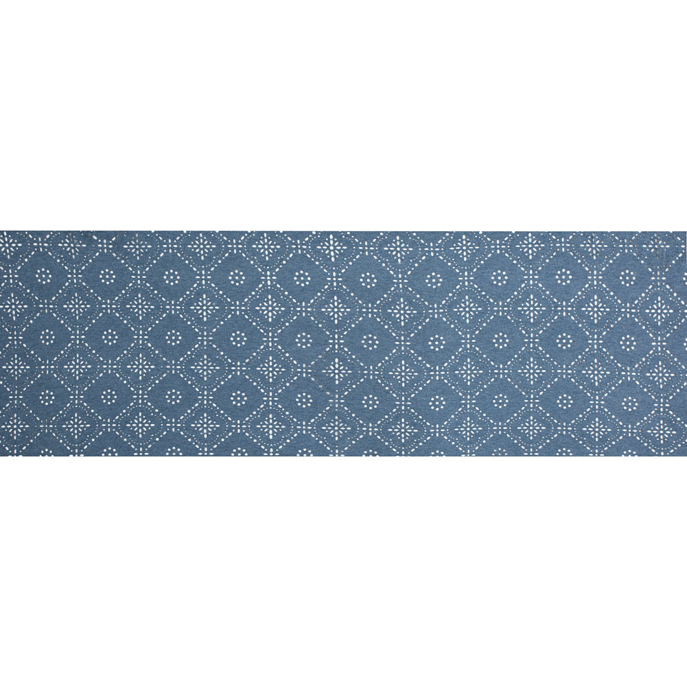 Italian Aviaition Blue Laser-Cut Jersey - Full