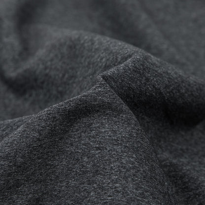 Heathered Charcoal Stretch Nylon Jersey Detail
