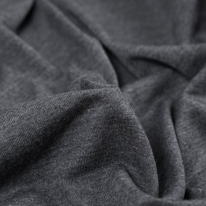 Gray Tissue Weight Heathered Jersey Detail