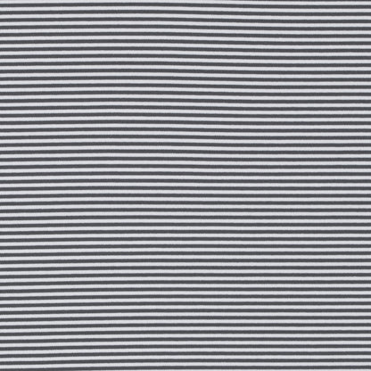 Gray and White Candy Striped Stretch Eclon Jersey