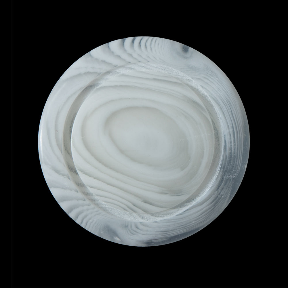 White Translucent Shank-Back Button - 44L/28mm
