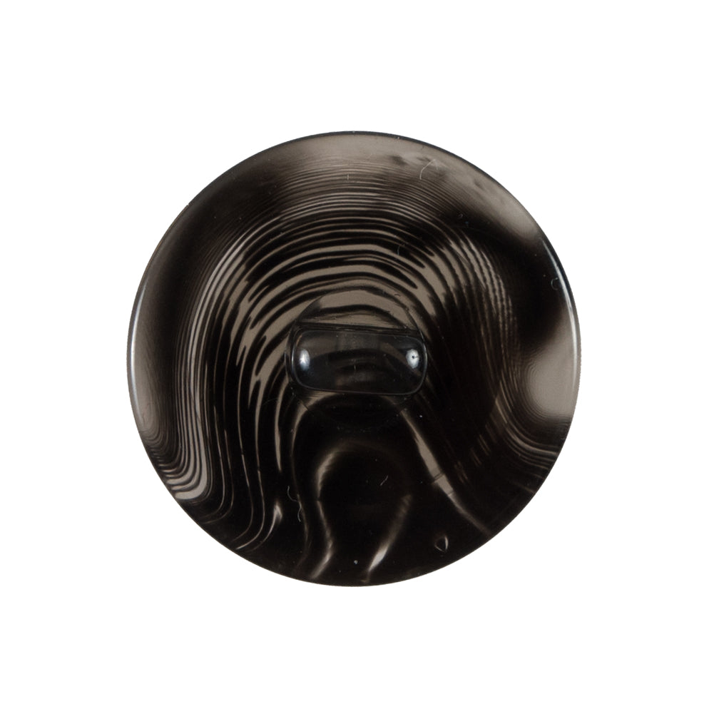 Black Semi-Transparent Plastic Button - 40L/25mm - Detail