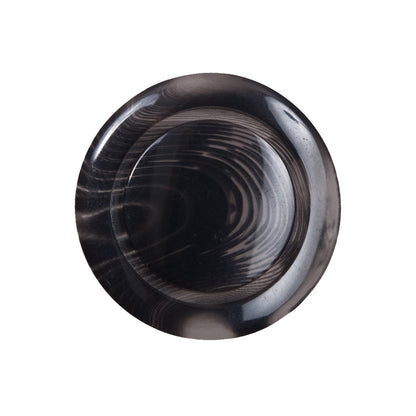 Black Semi-Transparent Plastic Button - 40L/25mm