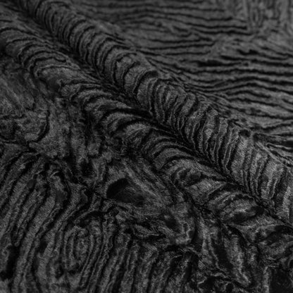 Zebra Embossed Velvet - Black Detail