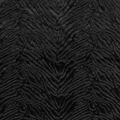 Zebra Embossed Velvet - Black