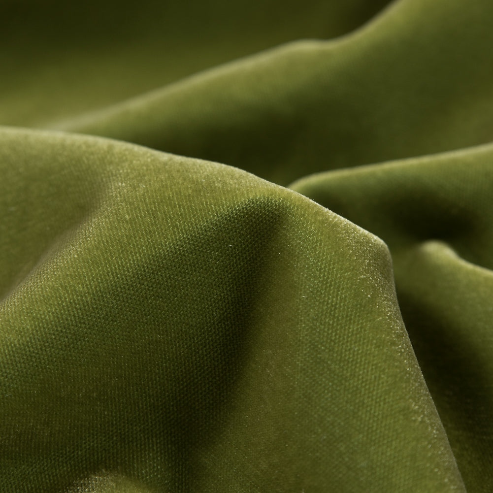 Luxury Lyons Velvet - Avocado Green - Leander Collection - Detail