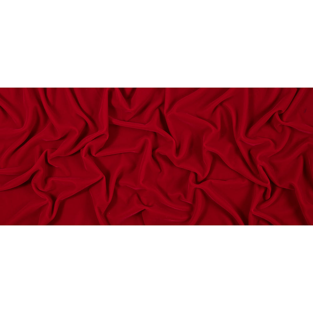 100% Polyester Micro Velvet - Scarlet - Bellini Collection Folded