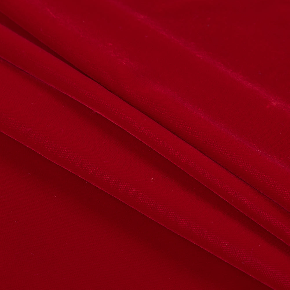 100% Polyester Micro Velvet - Scarlet - Bellini Collection Detail