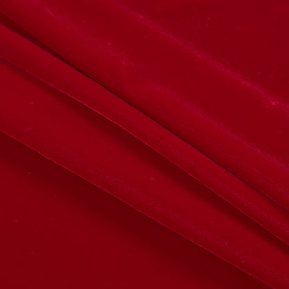 100% Polyester Micro Velvet - Scarlet - Bellini Collection Detail