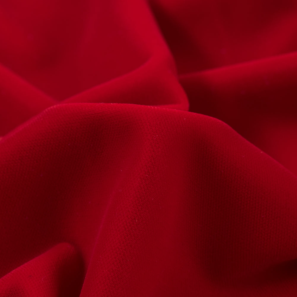 100% Polyester Micro Velvet - Scarlet - Bellini Collection Full
