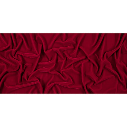 X-Mas Red 100% Micro Polyester Velvet - Folded