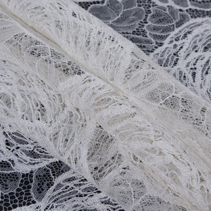 Vera Wang French Ivory Embroidered Lace - Folded