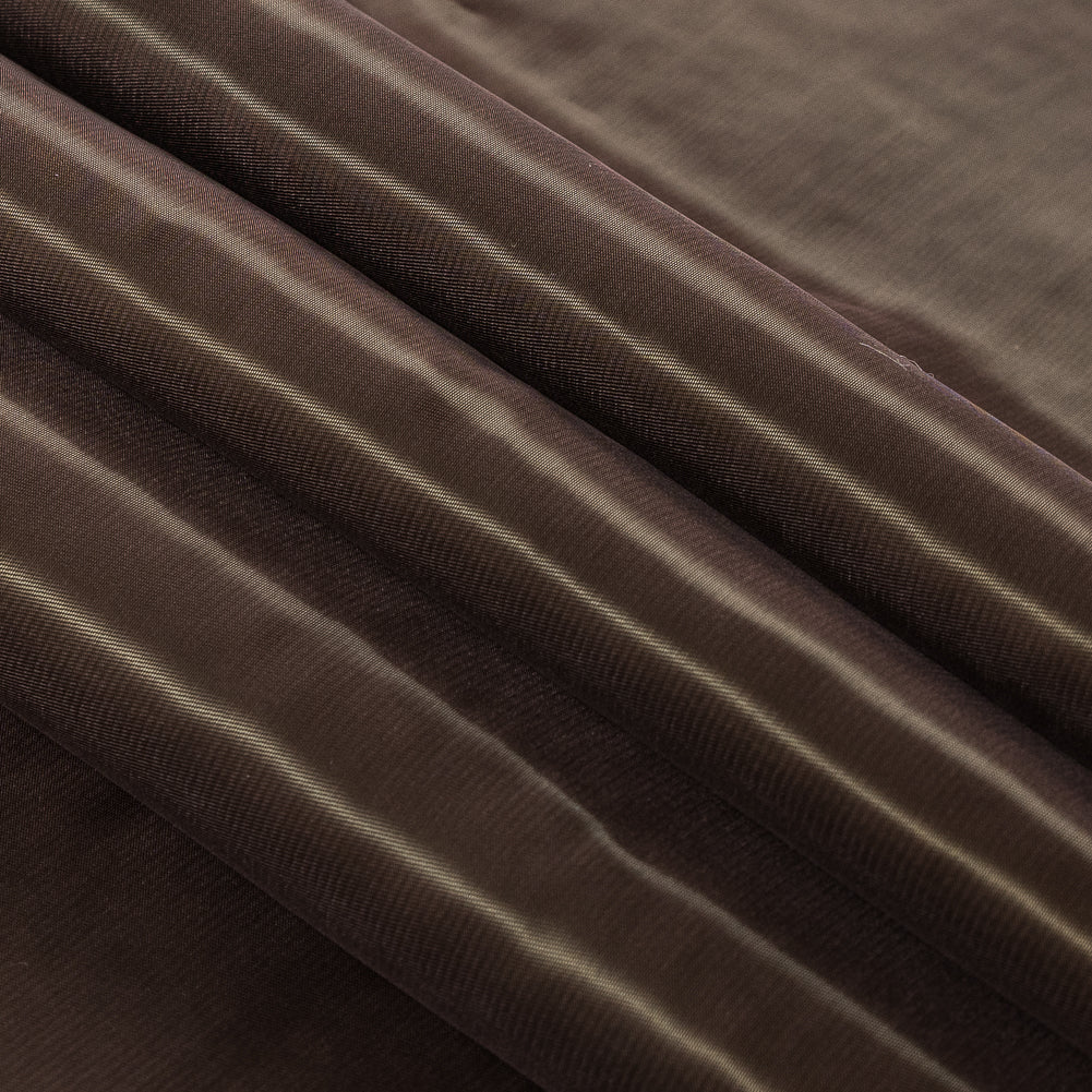 Heavy Twill Lining - Chocolate Brown Folded
