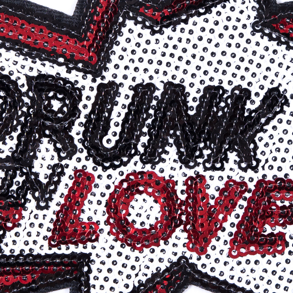 Sequin Drunk in Love Patch - 4 x 4 - Detail