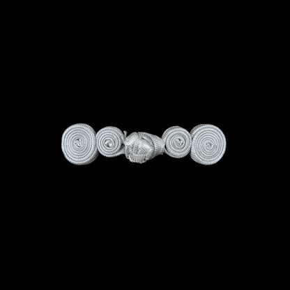 Silver Frog Closure - 2.375 x .625