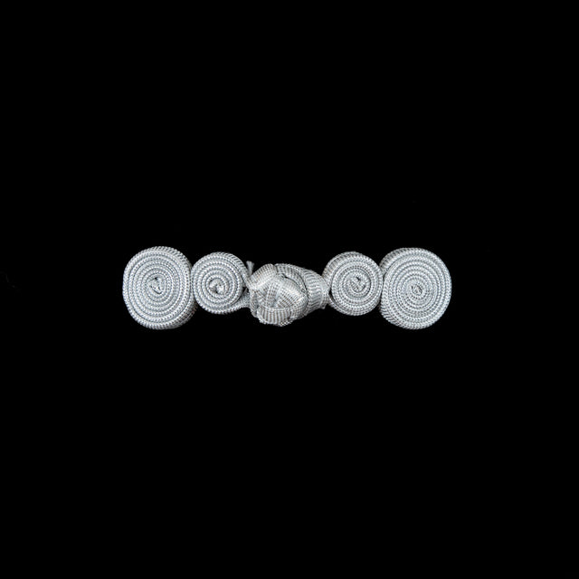 Silver Frog Closure - 2.375 x .625