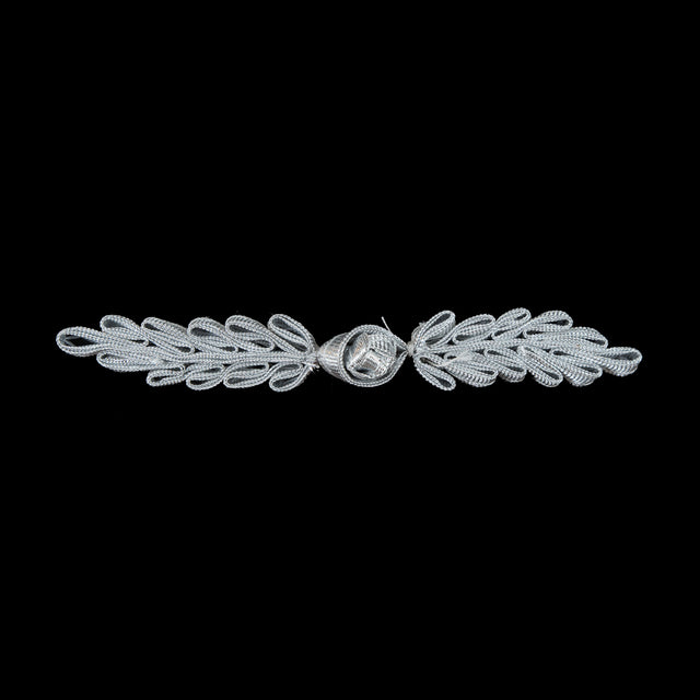 Silver Frog Closure - 5" x .75"