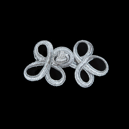 Silver Frog Closure - 2.5 x 1.375